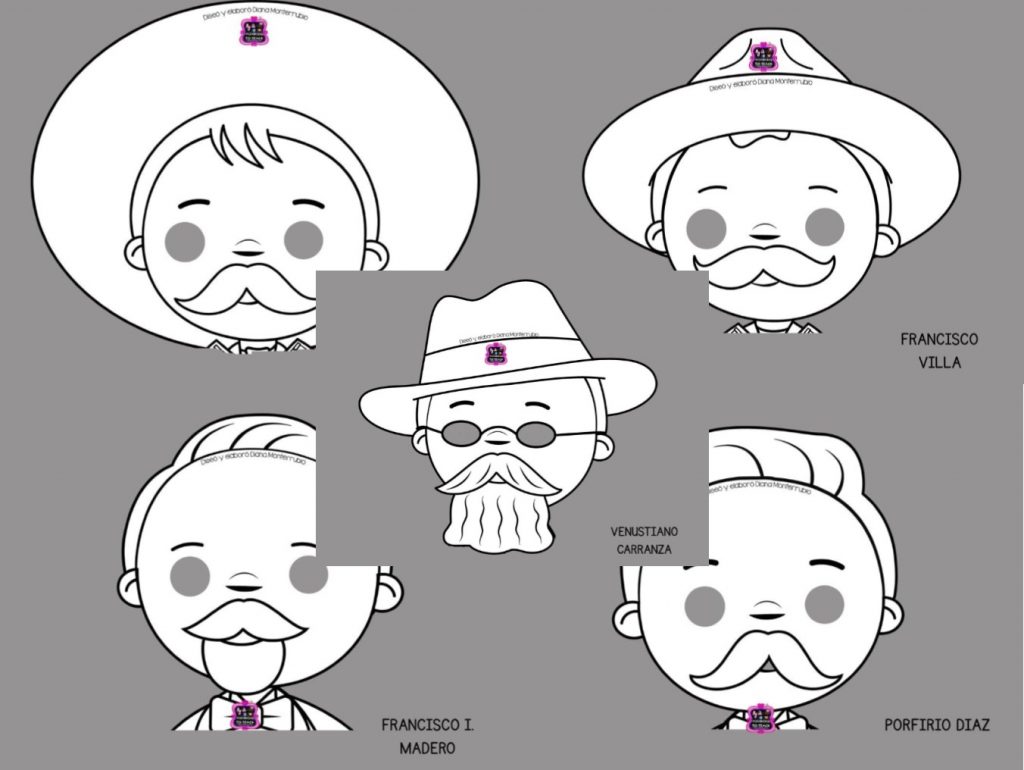 Geniales mascaras de personajes de la Revolución Mexicana | Educación  Primaria