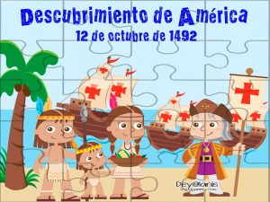 Rompecabezas y dibujos del descubrimiento de América 12 de octubre |  Educación Primaria